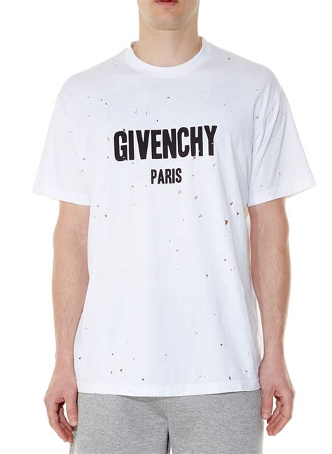 givenchy paris t shirt cost|givenchy t shirt with holes.